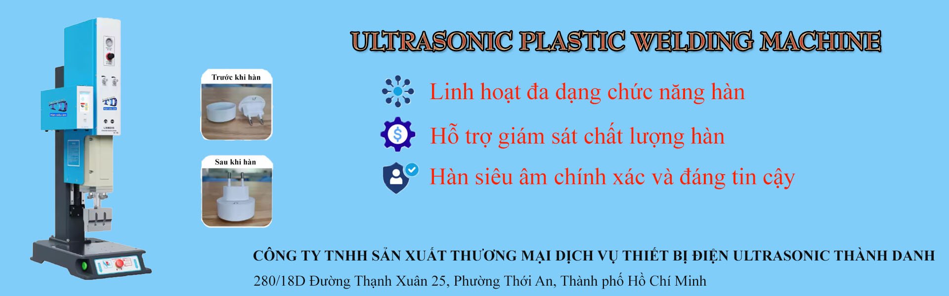 MÁY HÀN NHỰA SIÊU ÂM